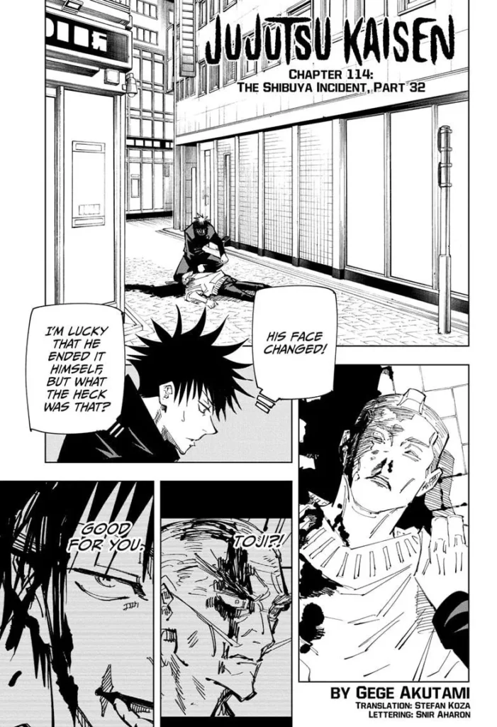 Jujutsu Kaisen Manga Chapter 114