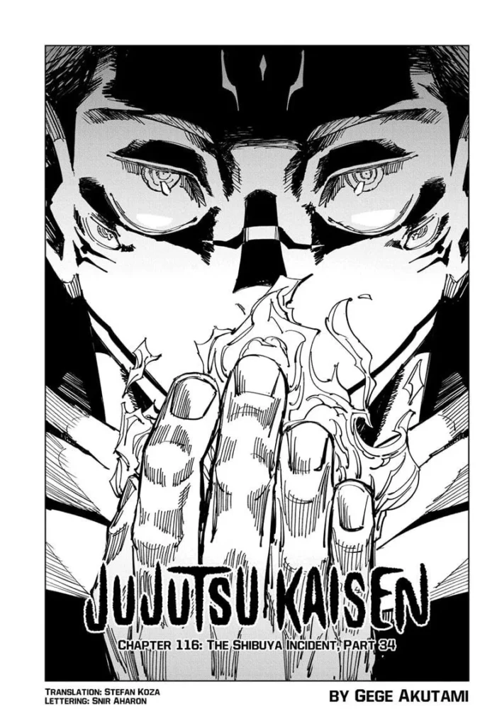 Jujutsu Kaisen Manga Chapter 116