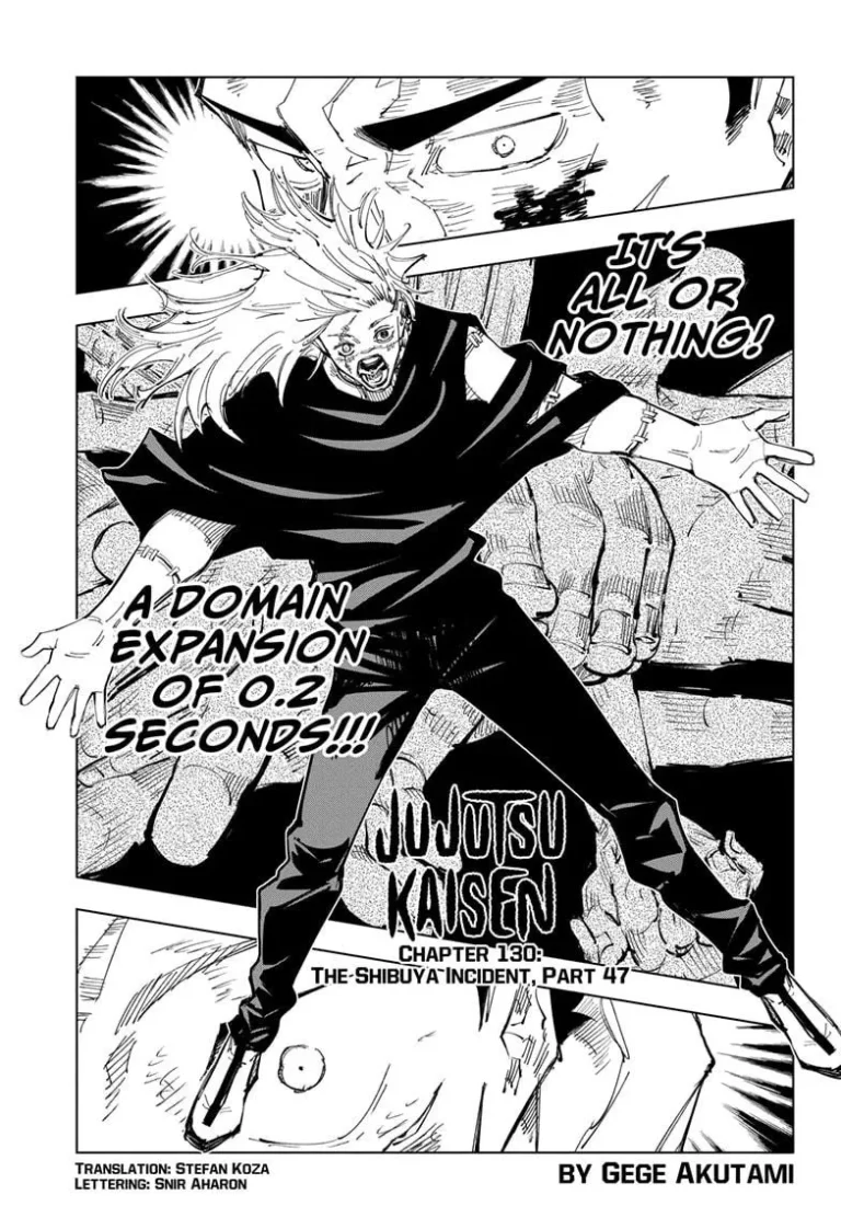 Jujutsu Kaisen Manga Chapter 130