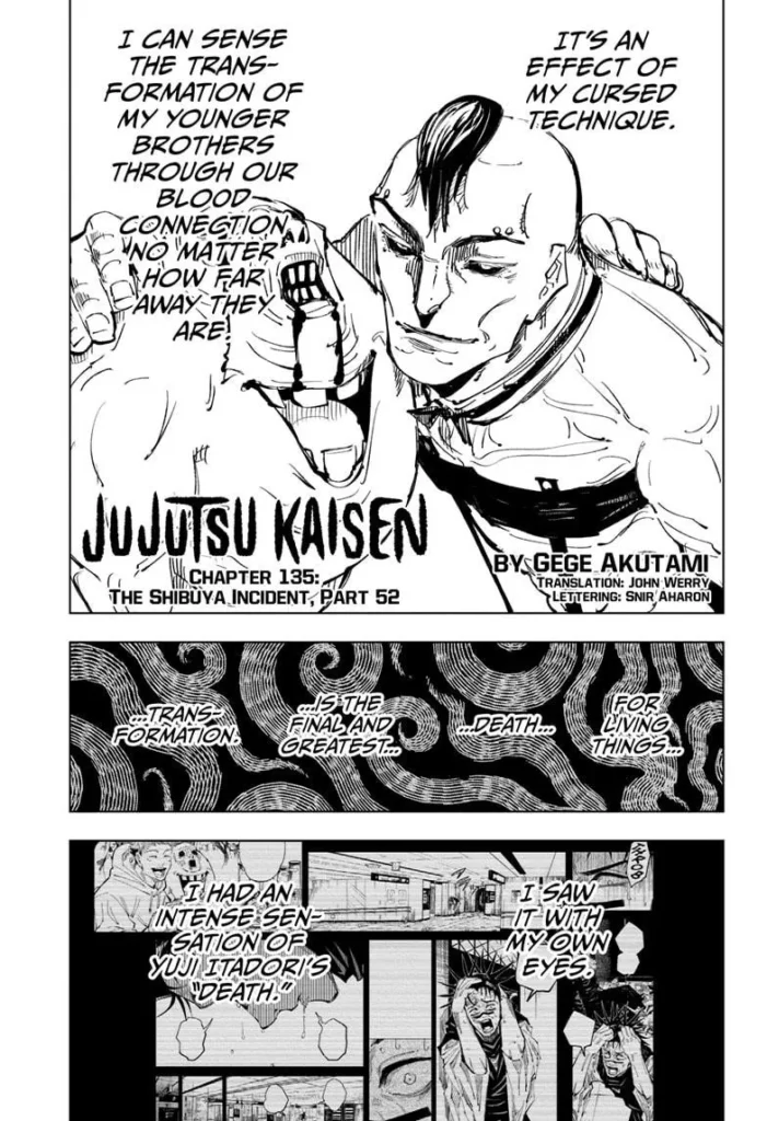 Jujutsu Kaisen Manga Chapter 135