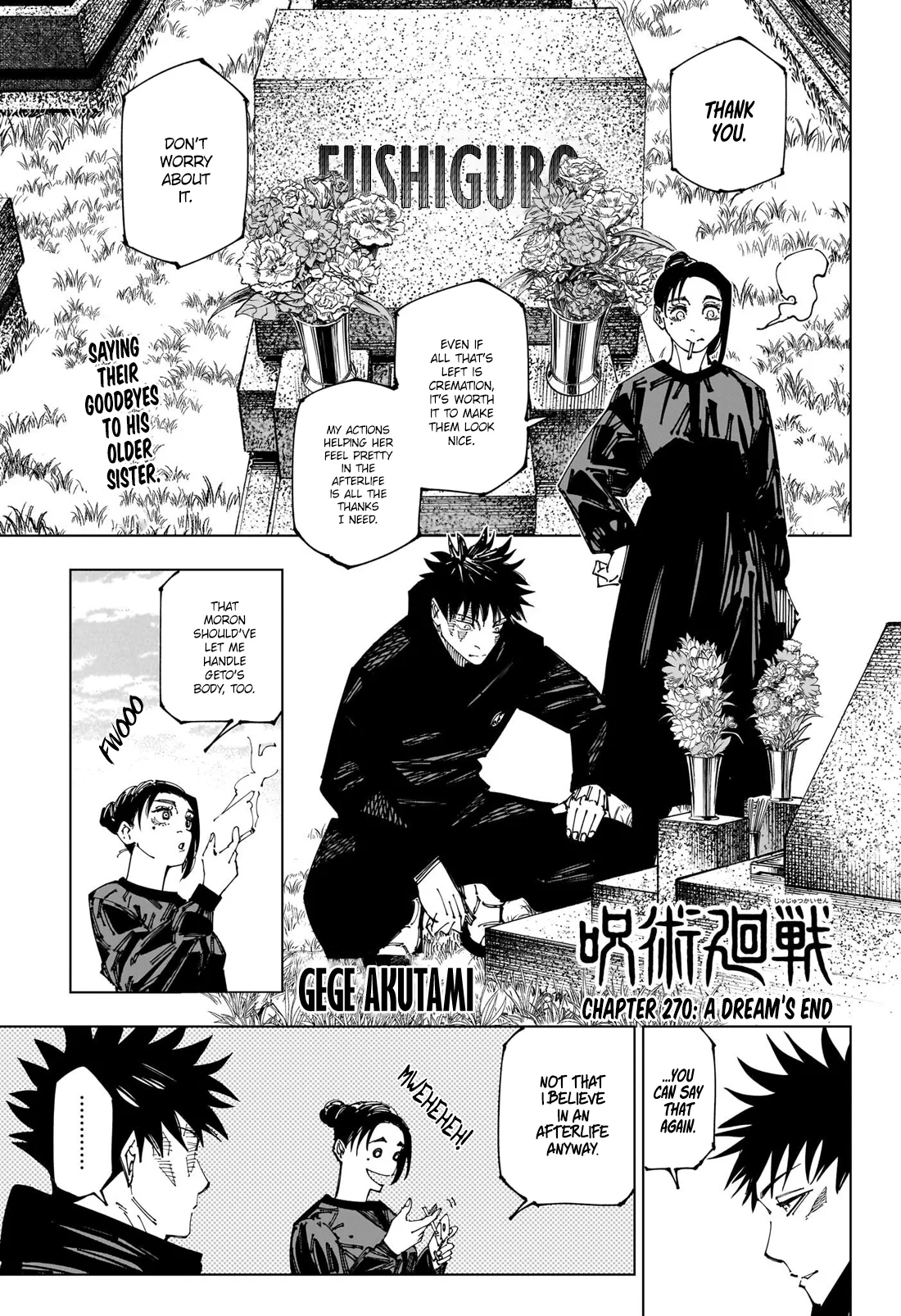 Jujutsu Kaisen Manga Chapter 270